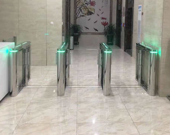 install example of Speed Gate Access Control Turnstile