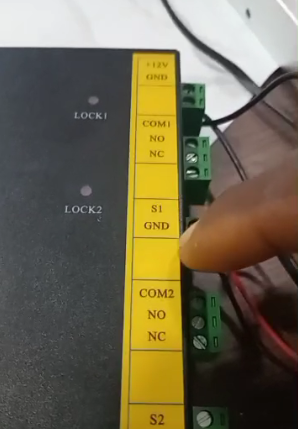 mr umar do the fingerprint access control system test