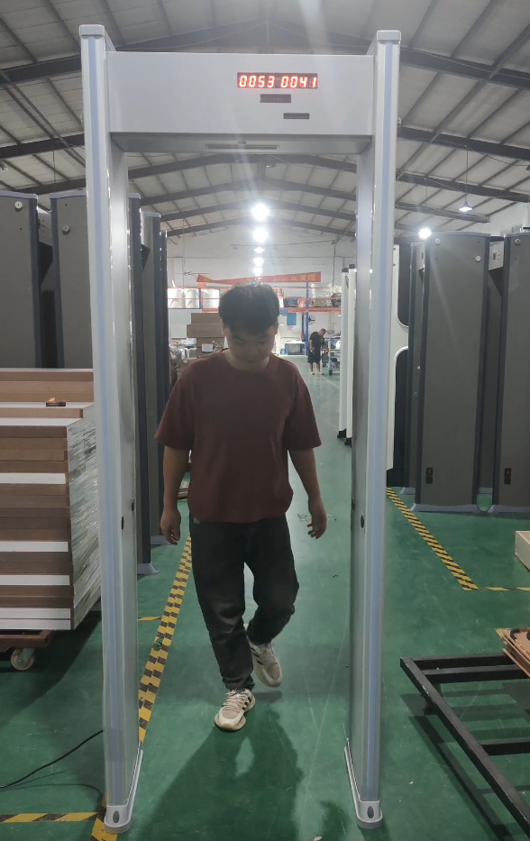 How does sintronictech single zone walk through metal detector work